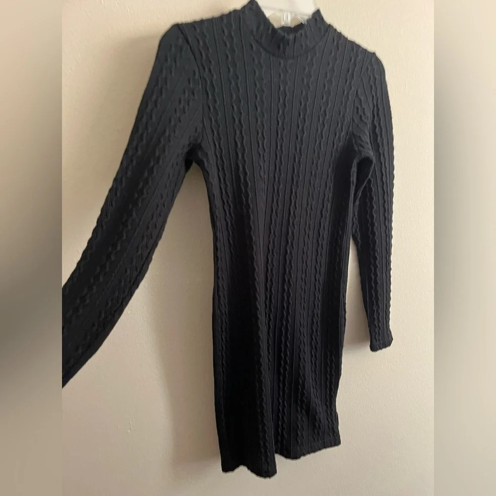 Black Sweater Dress - Picture 3 of 6
